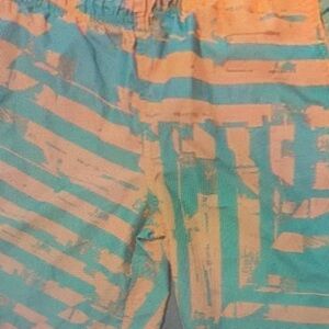 Kids Swim Trunks - Blue and Orange